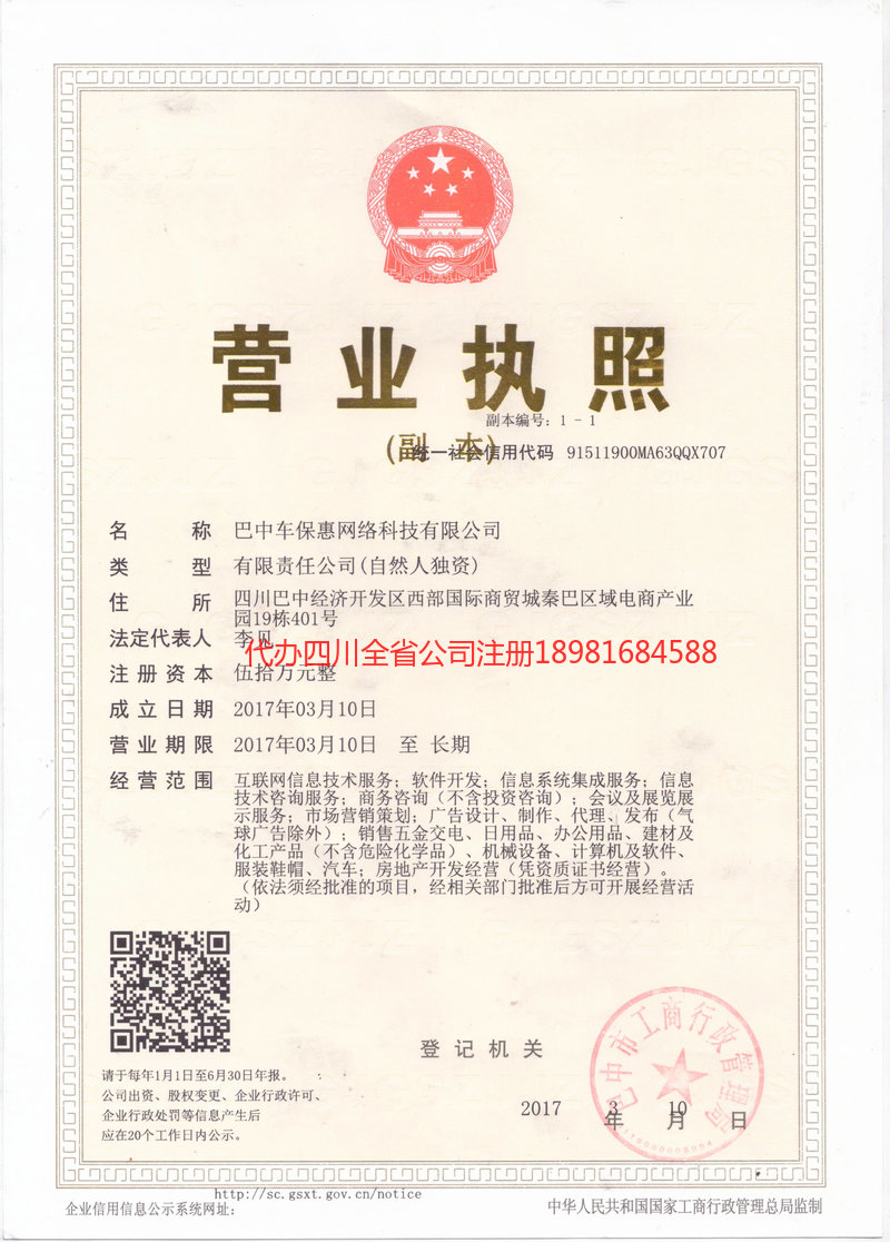 垫江垫江车保惠网络科技有限公司